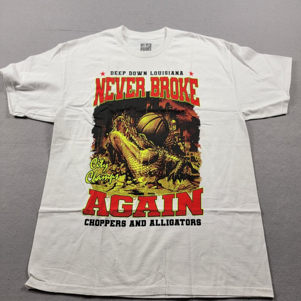 Young Boy Never Broke Again Deep Down Louisiana T White Sz XL